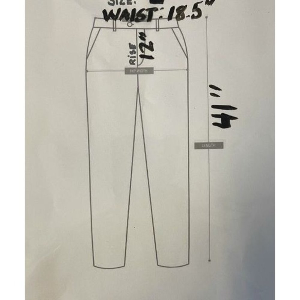 Drawstring Mountain Ombre Landscape Casual Pants Sz L - Picture 6 of 6